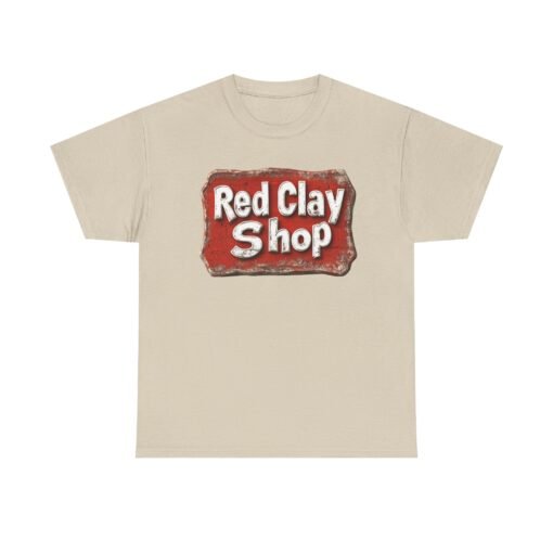 Vintage Red Clay Shop Unisex Heavy Cotton Tee - Image 10