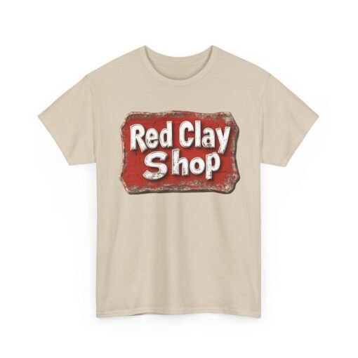 Vintage Red Clay Shop Unisex Heavy Cotton Tee - Image 12