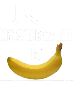 Funny Unisex Heavy Cotton Tee - 'My Safe Word Is Banana'